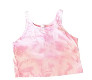 Victoria’s Secret PINK Pink Tie Dye Cropped Tank Top Brami Size Medium thumbnail 1