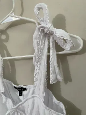 Trixxi White Tie-Shoulder Smocked Maxi Dress thumbnail 5