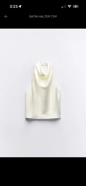 ZARA Halter Satin Top thumbnail 2