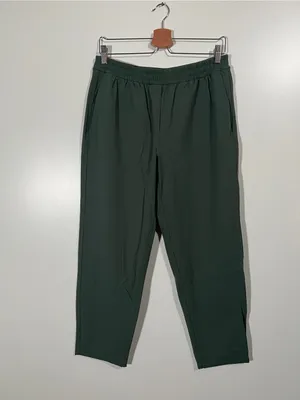 Lululemon Tapered-Leg Mid-Rise Pants 7/8 Length Ankle Size Medium Green thumbnail 3
