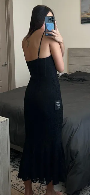 Lulus Lace Trumpet Midi Dress thumbnail 5