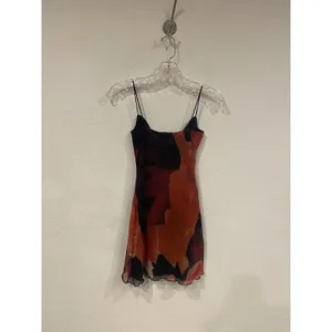 Princess Polly Sugar Mini Dress Womens 0 Red Multi Mesh Cowl Neck Slip Party thumbnail 5