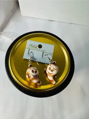 Brown Ghost Charm Earrings for Small Pets Fans thumbnail 5