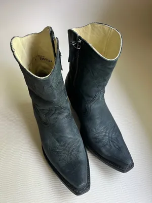 Lane Boots Smokeshow black leather western ankle booties 7 thumbnail 2