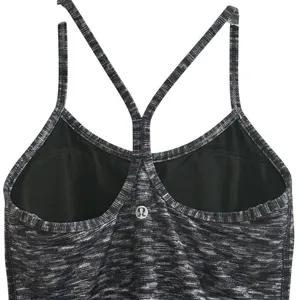 Lululemon Women's Black‎ Striped Athletic Tank Top Size 4 Yoga Gym thumbnail 6