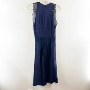 Zadig & Voltaire Roberto Jack Leo Leopard Woven Silk Cocktail Dress Navy XS thumbnail 7