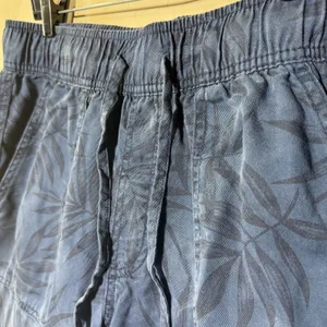 Orvis Women's‎ Jogger Pants Medium Blue Leaf Print Lyocell Elastic Waist thumbnail 3