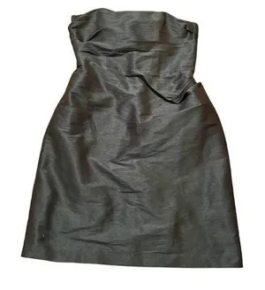 Vintage Jim Hjelm Occasions Women's Size 14 Strapless Dress Dark Turquoise Green thumbnail 1