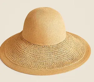 JCREW Textured summer straw hat Color Dusty dune o/s thumbnail 5