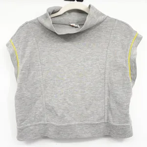 Anthropologie Daily Practice Womens Mock Neck Athleisure Muscle Tank Grey XS thumbnail 3