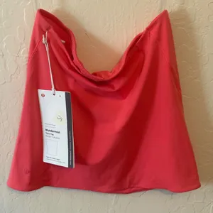 Lululemon Wundermost Ultra-Soft Nulu Tube Top Glaze Pink! NWT Size Medium. thumbnail 2