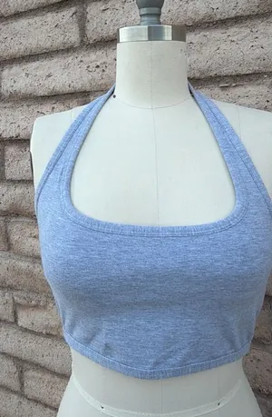 ✨ PINK Victoria's Secret Heather Gray Halter Bralette | Size L thumbnail 1
