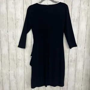 American Living Black White Midi Dress Size 10 Stretch Cocktail Career Party thumbnail 2