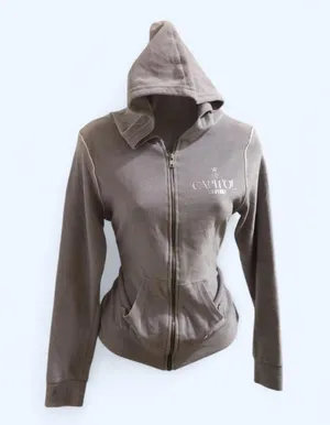 Hunger Games The Expedition Capitol Grey Gray Velvet Velour Zip up Hoodie Jacket Long Sleeve-S Measurement in pics thumbnail 1
