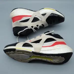Adidas Stella McCartney Ultraboost 21 Size 8 Black White Red Running Shoes thumbnail 4
