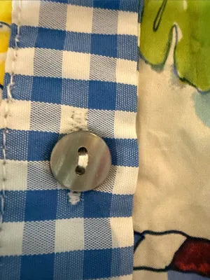entro Blue & Yellow Capri Print Gingham Shirt Boutique Dress thumbnail 7