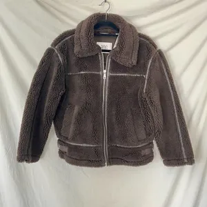 NWT BDG Taylor Piled Fleece Aviator Jacket Brown thumbnail 2