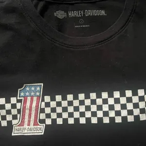 Harley Davidson Graphic T-Shirt Top #1 size large Biker Y2K Racing thumbnail 3
