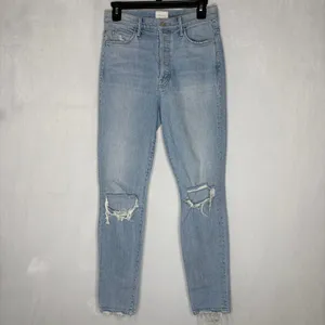 Mother X Miranda Kerr Easy Does It Ankle Skinny Jeans thumbnail 3