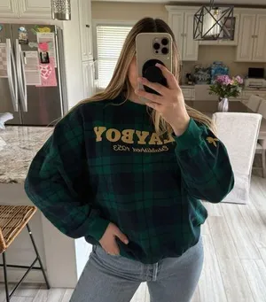 Playboy plaid sweatshirt thumbnail 1