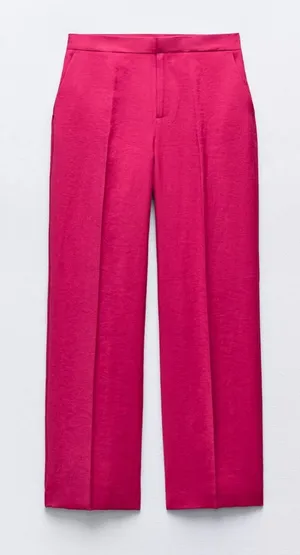 Wrinkle look straight pants  thumbnail 1