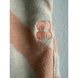 Sweaty Betty Essentials Tapered Joggers Peach Cream Tiger Stripe Cotton XS‎ thumbnail 3