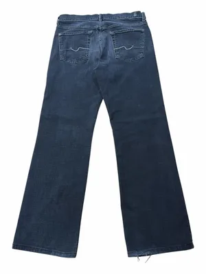 7 for All Mankind Black Straight-Leg Jeans thumbnail 2