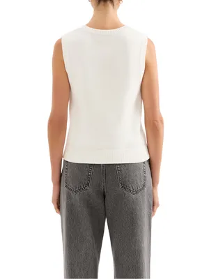 NUDE LUCY Marie Sleeveless Henley Knit Top Size Small thumbnail 2