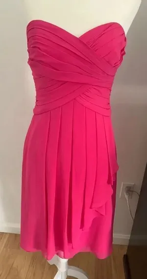 David's bridal pink dress size 2 thumbnail 1