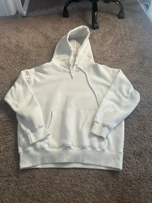 white oversized hoodie Size M thumbnail 1