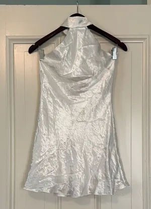 Meshki White Backless Dress thumbnail 1
