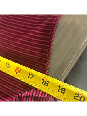 Lulus Velvet Stripe Mock Neck Mini Dress Women's S Burgundy Balloon Sleeves thumbnail 7