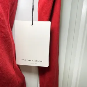New Spiritual Gangster Women’s Medium Red Top Ribbed‎ Y2K Minimalist thumbnail 7