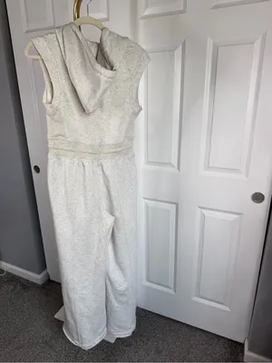 Free People Movement Jumpsuit Size XS Gray Hooded Wide Leg NWOT thumbnail 12