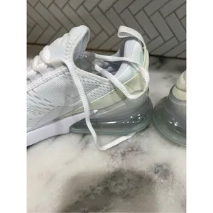 Nike Air Max 270 GS White Iridescent Youth 6Y Women 7.5 Sneakers 943345-103 thumbnail 9