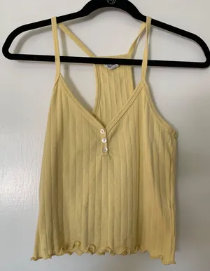 Cropped Yellow Tank thumbnail 1