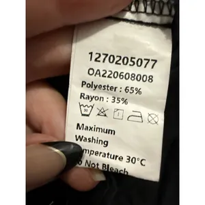 COMMENSE pants size Medium Solid Wide Leg Pants Black career comfort thumbnail 6
