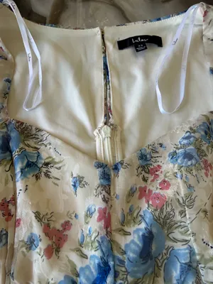 Lulus Floral Long-Sleeve Dress, Size XS, New thumbnail 4