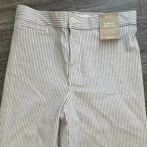 NWT Madewell The Emmett Wide-Leg Crop Pant: In Smokey Grape Stripe Size 23 thumbnail 5
