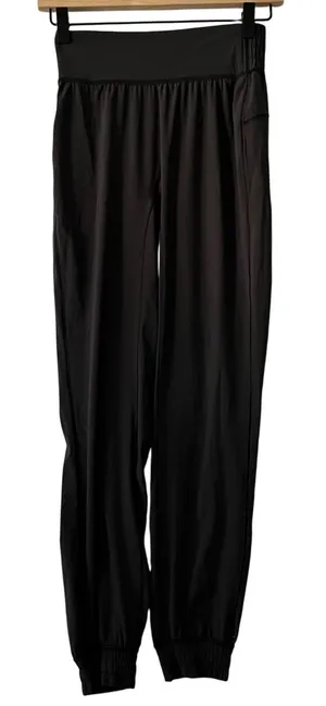 Lululemon Gray Black Jogger Lounge Pants Womens Size‎ 2 Athletic Wear thumbnail 1