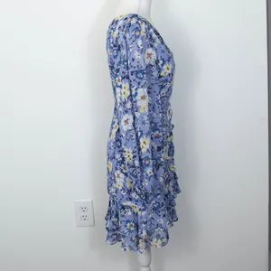 ASTR The‎ Label Floral One Shoulder Ruffle Mini Dress Fairy Womens Size Small thumbnail 9