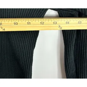 Abercrombie & Fitch Black Fitted Long‎ Sleeve Square Neck Crop Top Womens XS thumbnail 4