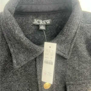 J. Crew Wool-blend shirt-jacket Color:‎ Charcoal XS NWT thumbnail 8