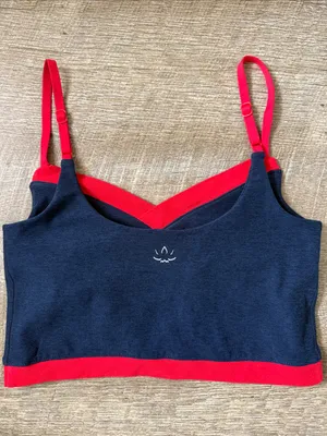 Beyond Yoga Spacedye Outlines Cropped Tank Top In Navy Size Medium thumbnail 1
