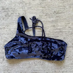 Red Carter Purple Velvet Bikini Top (Size Small) thumbnail 4