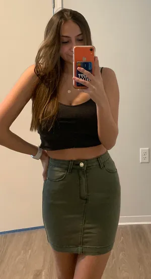 NWT Superstrech Denim Mini Skirt thumbnail 3