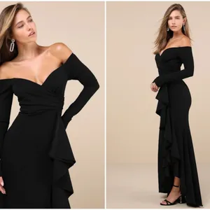 LULU's Prom Wedding Sexy PinUp Vibes Romantic Glamorous Elegant Maxi thumbnail 5