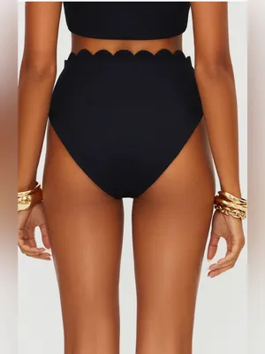 Beach Riot Nessa Scallop High Waist Bikini Bottoms, Size Medium, $98 thumbnail 2
