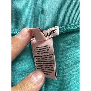 Juicy Couture Velour Pants Jogger Turquoise Blue Green Women's Large Y2K Sport thumbnail 3