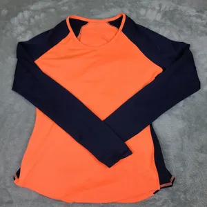Athleta Running Wild Mix Crew, Cosmic Orange‎ Dress Blue, Size Small thumbnail 1